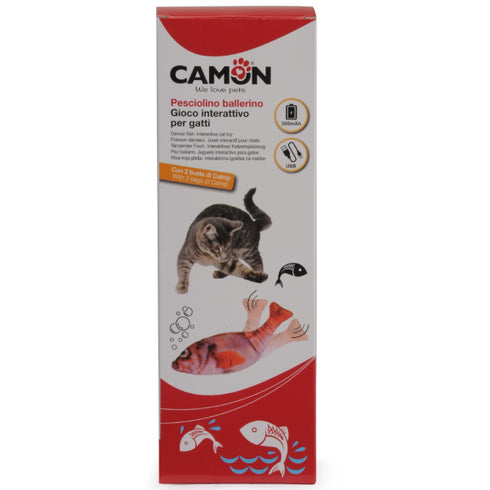Jucarie pentru pisici Camon CAM-AG050/A Peste Dansator Model B 26cm