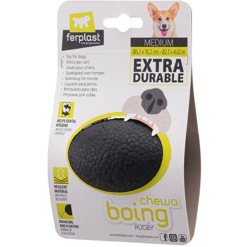 Jucarie pentru caini Ferplast Chewa Boing Rugby Negru M