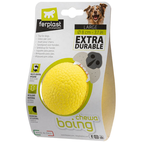 Jucarie pentru caini Ferplast Chewa Boing Minge Galben L