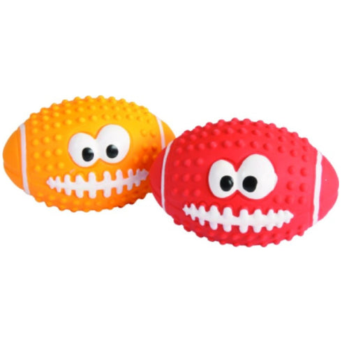 Jucarie pentru caini Camon CAM-AH209/R Rugby Smile 9cm