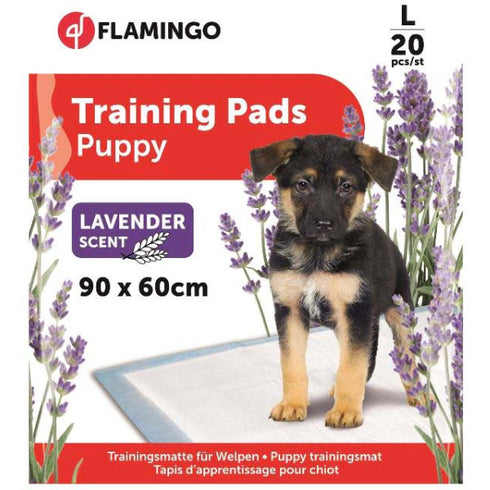 Covorase absorbante pentru caini Flamingo Training Pad Pady Lavanda L 90x60cm 20buc/set