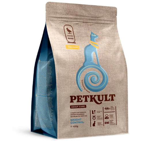 Hrana uscata pentru pisici Petkult Cat Adult Weight Control Pui 400g