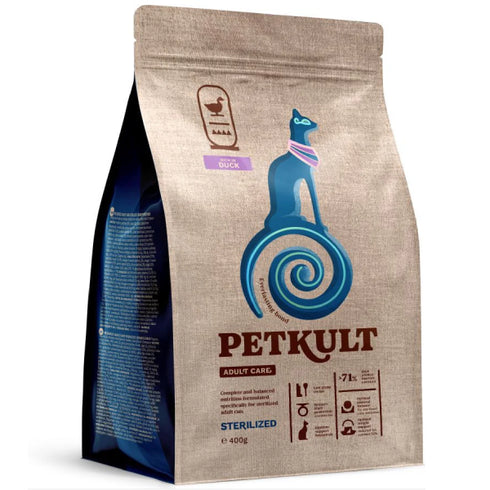 Hrana uscata pentru pisici Petkult Cat Adult Sterilized Rata 400g