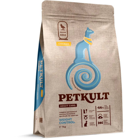 Hrana uscata pentru pisici Petkult Cat Adult Weight Control Pui 7kg