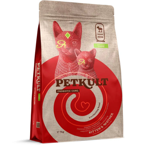 Hrana uscata pentru pisici Petkult Cat Probiotics Kitten&Mother Fresh Miel 7kg