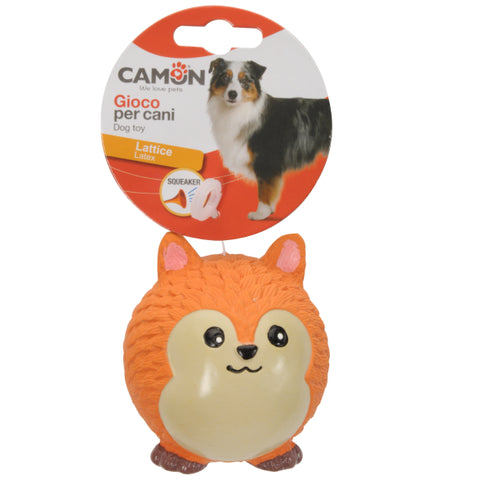 Jucarie pentru caini Camon Vulpe Latex 9cm