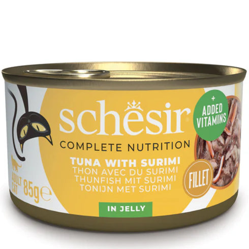 Hrana umeda pentru pisici Schesir Ton&Surimi Jelly 85g