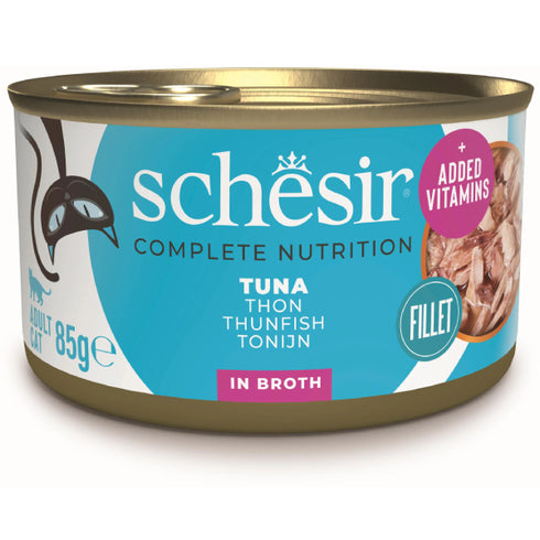 Hrana umeda pentru pisici Schesir Ton in supa 85g