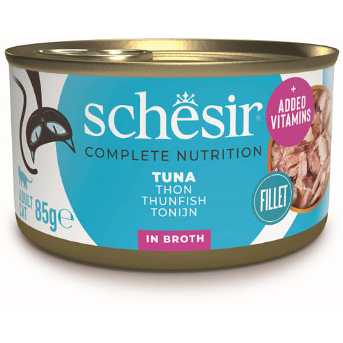 Hrana umeda pentru pisici Schesir Ton in supa 85g