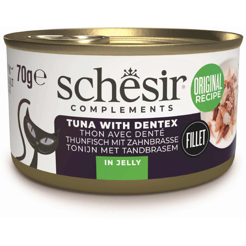 Hrana umeda pentru pisici Schesir Ton dintat Jelly 70g