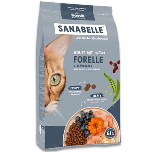 Hrana uscata pentru pisici Sanabelle Pastrav 8kg