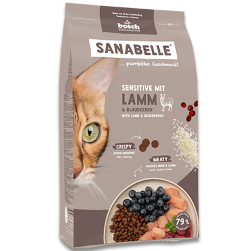 Hrana uscata pentru pisici Sanabelle Sensitive Miel 8kg