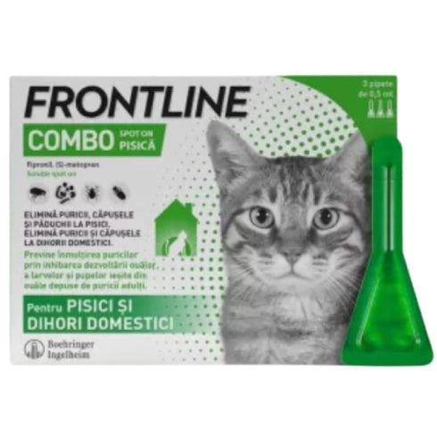 Pipeta antiparazitara pentru pisici Frontline Combo 3 Pipete