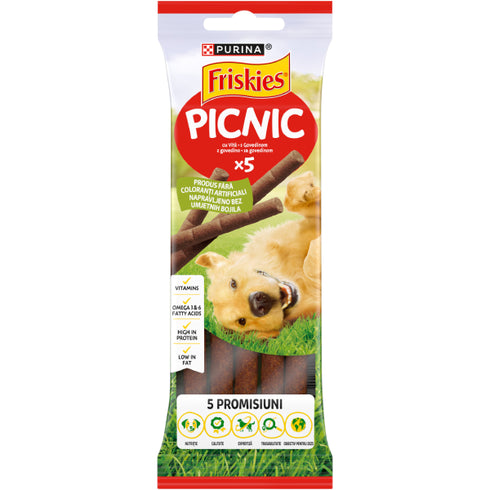 Recompensa pentru caini PURINA® FRISKIES® PICNIC cu Pui 42g