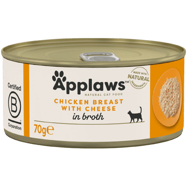 Hrana umeda pentru pisici Applaws Piept de Pui si Branza 70g