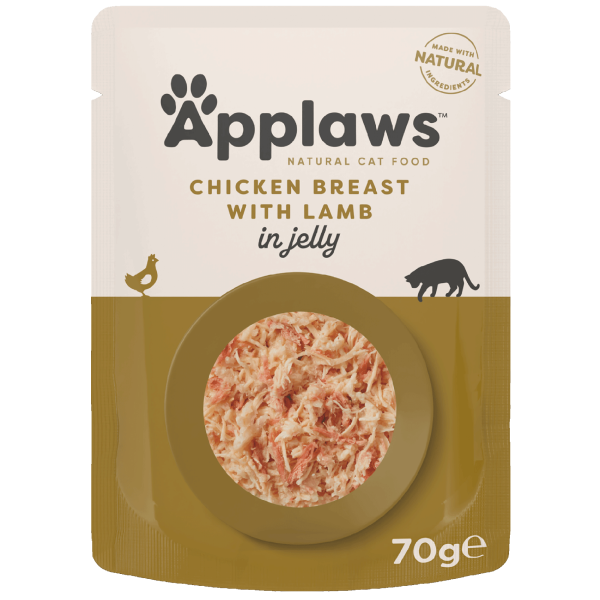 Hrana umeda pentru pisici Applaws Piept de Pui si Miel in Aspic 70g