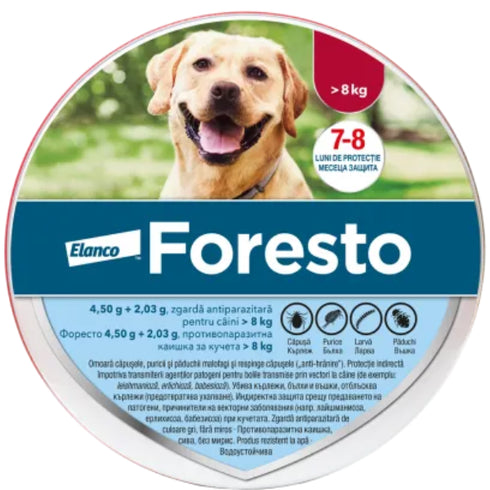 Zgarda antiparazitara pentru caini Foresto Large 70cm