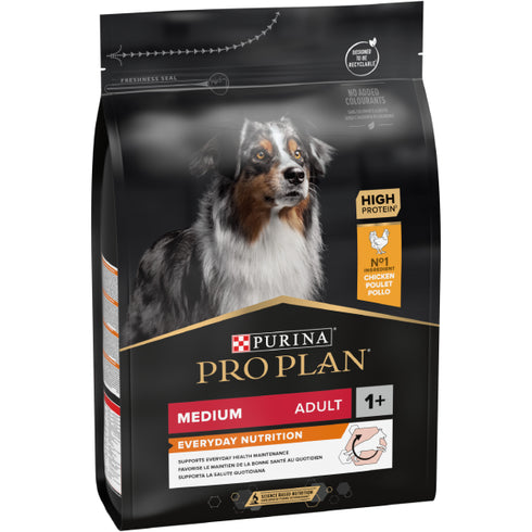 Hrana uscata pentru cainiPRO PLAN® EVERYDAY NUTRITION Adult Medium Pui 3kg