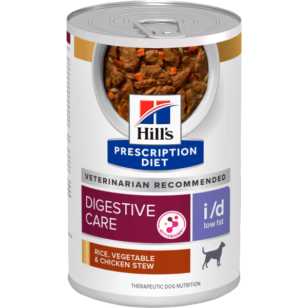 Hrana umeda pentru caini Hill's PD Low Fat I/D Digestive Care Tocanita 354g