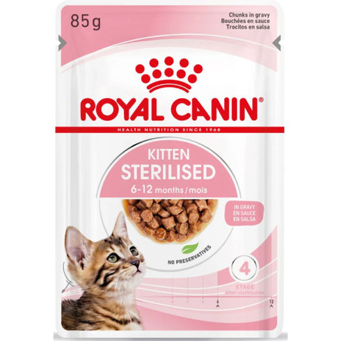 Hrana umeda pentru pisici Royal Canin Kitten Sterilised 85g