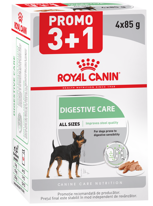 Hrana umeda pentru caini Royal Canin CCN Digestive 4x85g PROMO 3+1