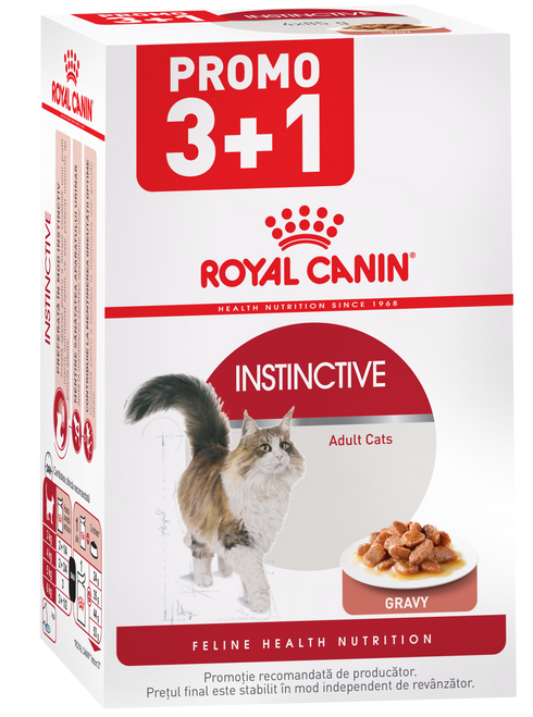 Hrana umeda pentru pisici Royal Canin FHN Instinctive Gravy 4x85g PROMO 3+1