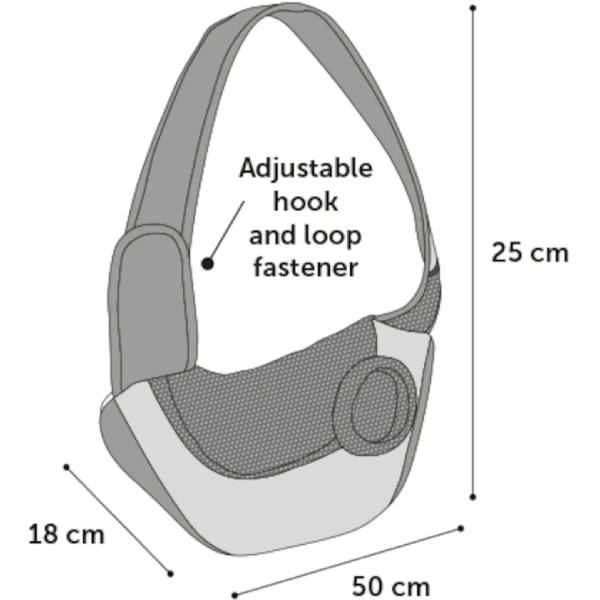 Geanta de transport pentru caini Flamingo Yumpa 50x18x25cm - Animax