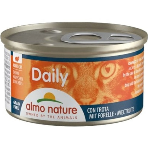 Hrana umeda pentru pisici Almo Nature Daily Bucati Pastrav 85g