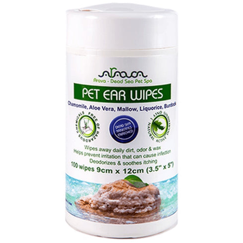 Servetele pentru curatarea urechilor a cainilor si pisicilor Arava 100buc