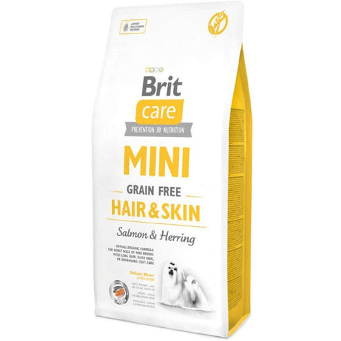 Hrana uscata pentru caini Brit Care Mini Grain Free Hair&Skin 2kg