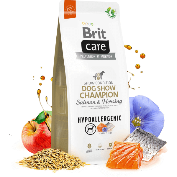 Hrana uscata pentru caini Brit Care Dog Hypoallergenic Dog Show Champion 12kg - Animax