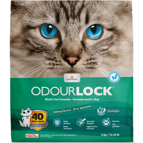 Nisip pentru litiera Intersand Odourlock Calming Breeze 6kg