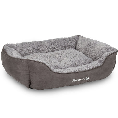 Culcus pentru caini Scruffs Cosy L Gri 75x50
