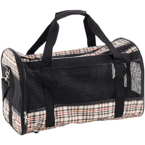 Geanta de transport pentru caini Flamingo English 50x27x31cm