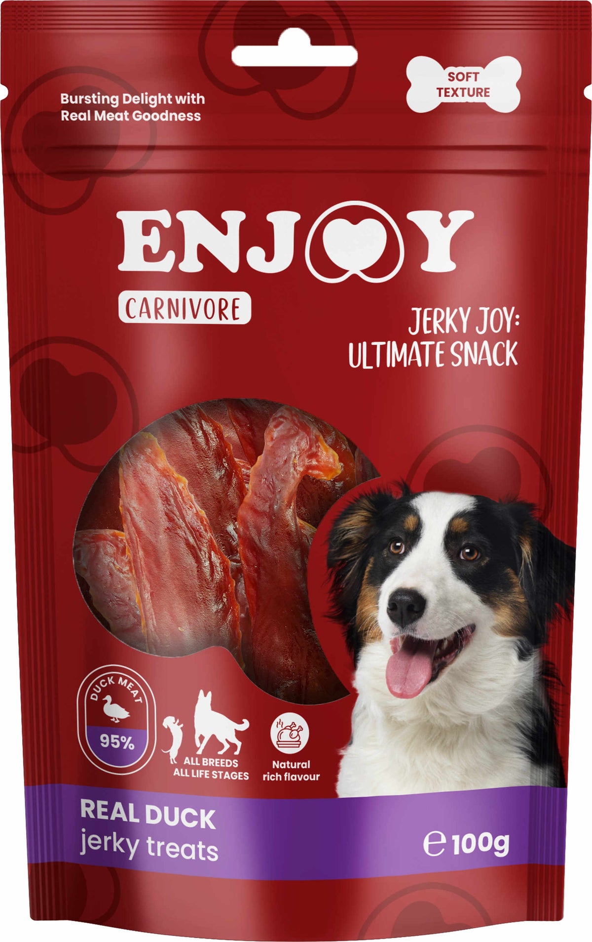 ENJOY Recompense pentru caini CARNIVORE, Piept de rata