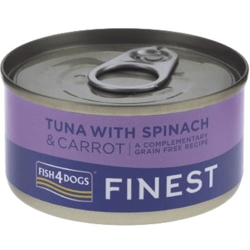 Hrana umeda pentru caini Fish2Dogs Finest Ton&Morcov&Snapac 85g