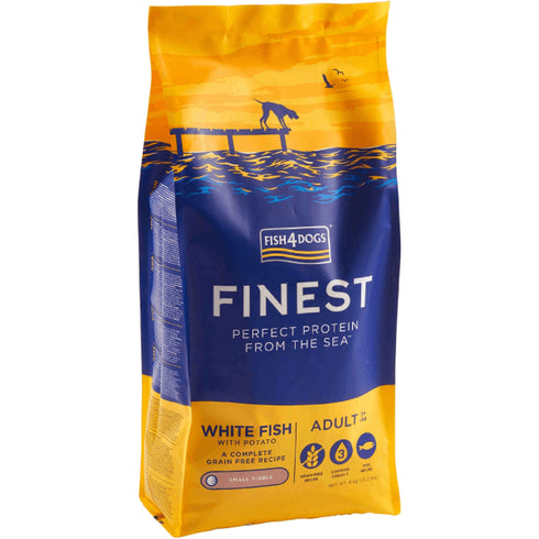 Hrana uscata pentru caini Fish4Dogs Finest Adult Small Peste alb&cartof 1.5kg