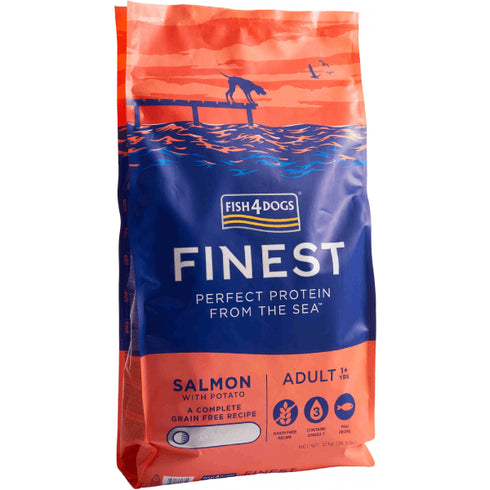 Hrana uscata pentru caini Fish4Dogs Finest Adult Large Somon&Cartof 1.5kg