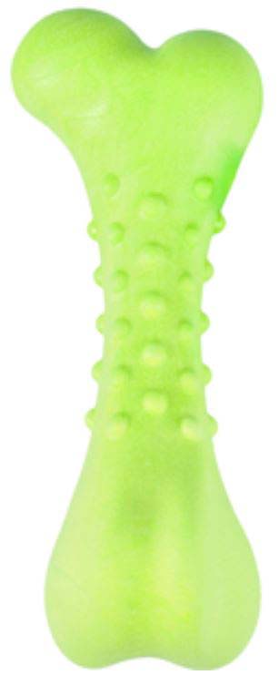 FLAMINGO Jucarie pentru caini in forma de Os Dina cu aroma de menta 16cm