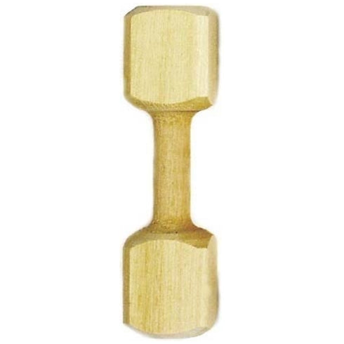 Jucarie pentru caini Flamingo Gantera din lemn 15.5cm