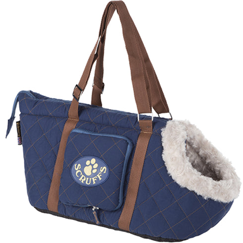 Geanta de transport pentru caini Scruffs Wilt Blue 38x20x24cm