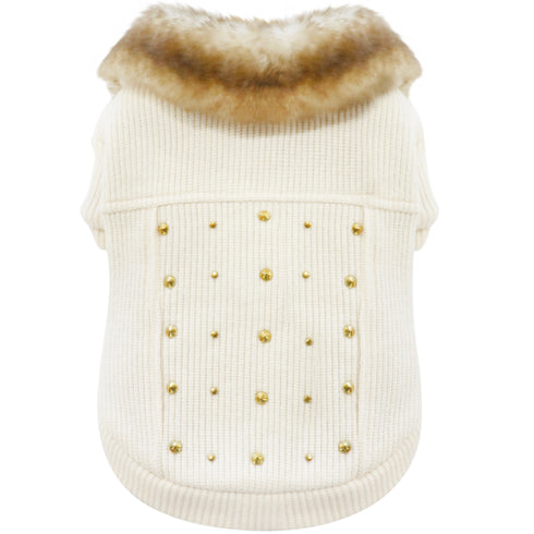 Haina pentru caini Croci Gold Studs 25cm