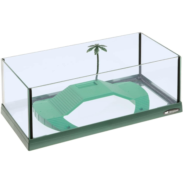 Acvariu pentru broaste testoase Ferplast Haiti 41.5 x 21.5 x 16 cm - Animax