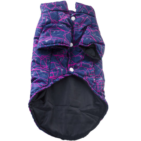 Haina pentru caini Enjoy Geometry Navy Blue M