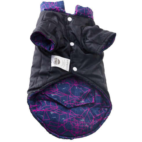 Haina pentru caini Enjoy Geometry Navy Blue XS