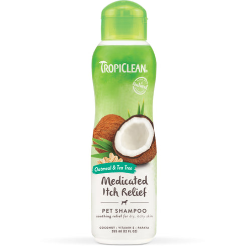 Sampon pentru caini si pisici Tropiclean Medicated Oatmeal 355ml