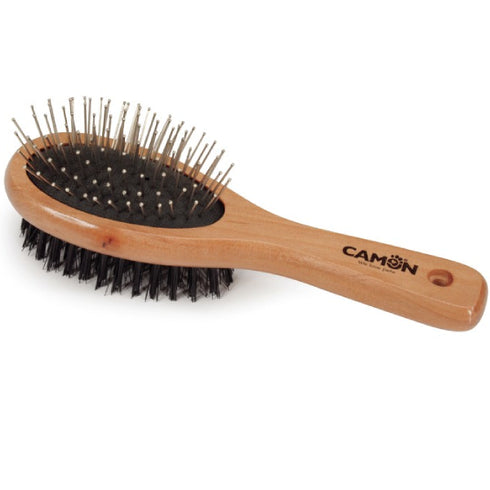 Perie dubla din lemn Camon L