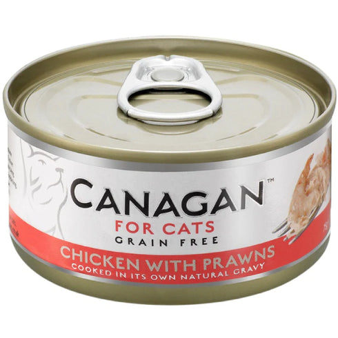 Hrana umeda pentru pisici Canagan Cat Pui&Creveti 75g