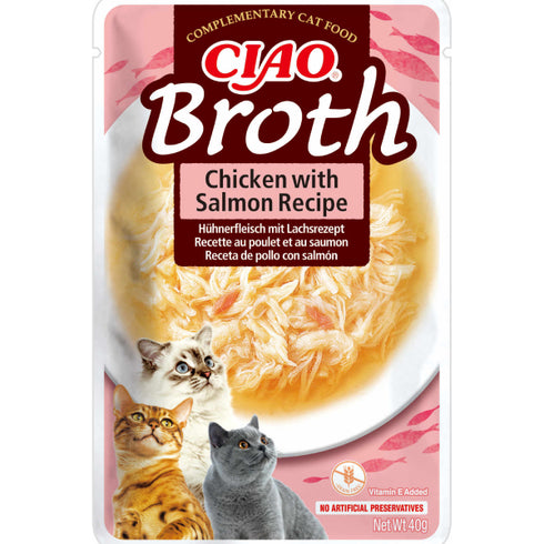 Hrana umeda pentru pisici Ciao Supa Pui&Somon 40g