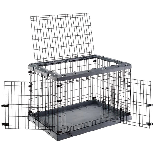 Cusca pliabila pentru caini Ferplast Superior Black 75 77 x 51 x h 55 cm